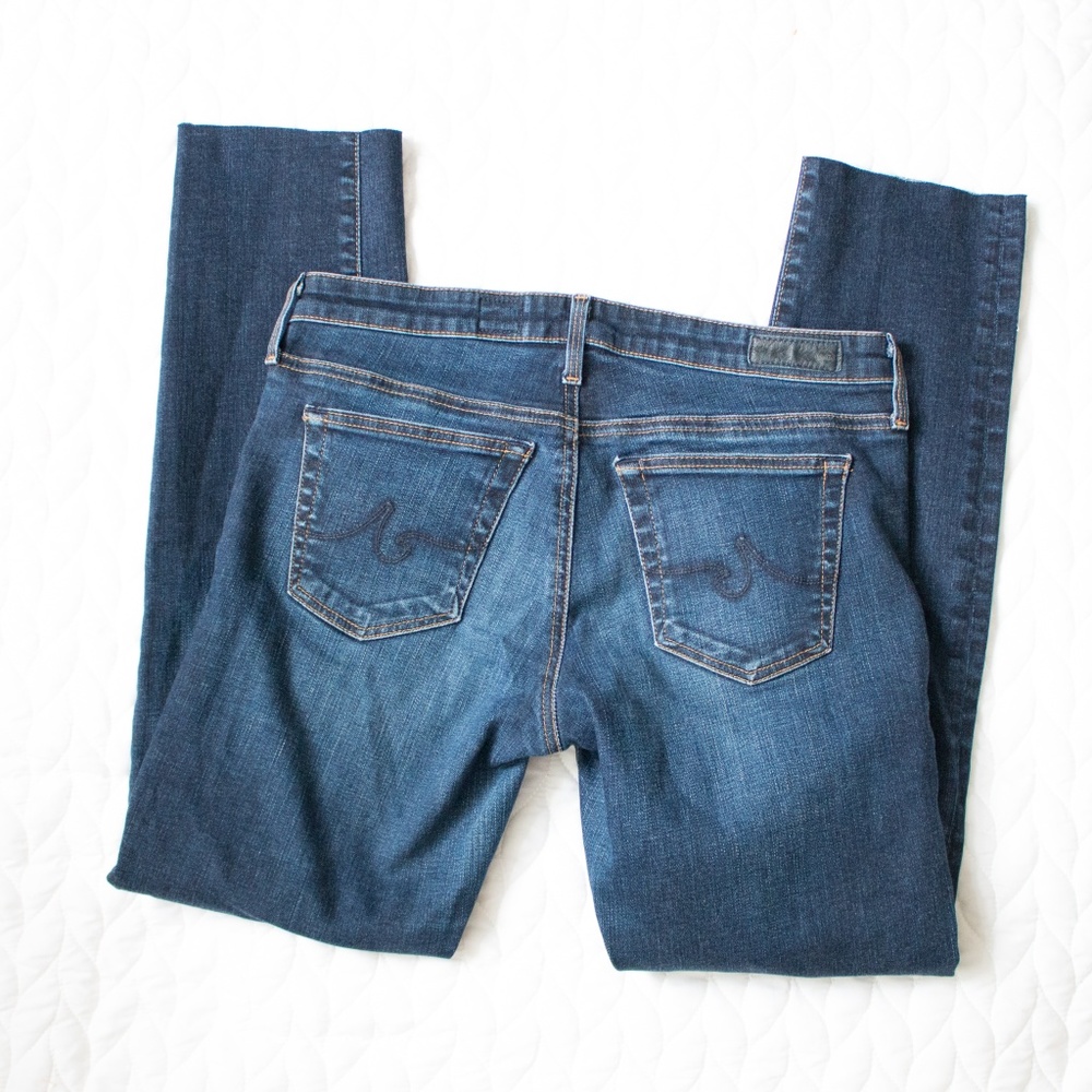 AG Adriano Goldschmied | Cutoff Skinny Blue Jeans